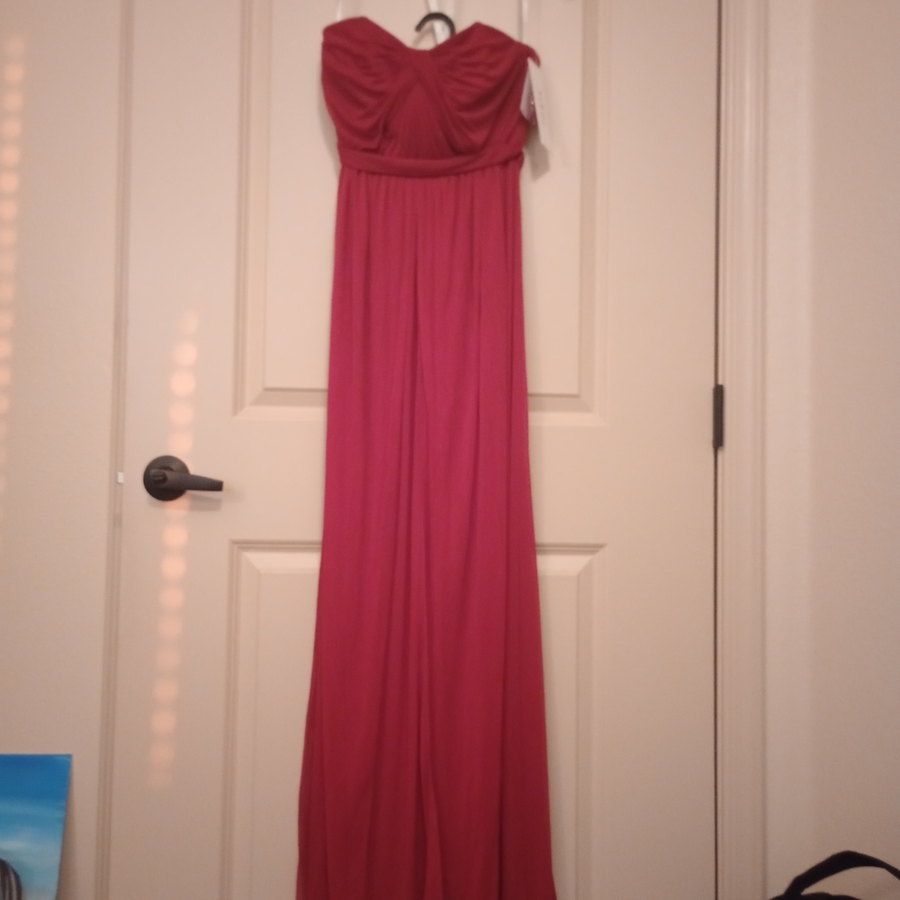 Apple Mesh Convertible Dress in Red